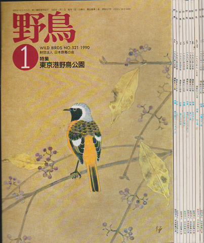 雑誌「野鳥」　1990年　一年分11冊