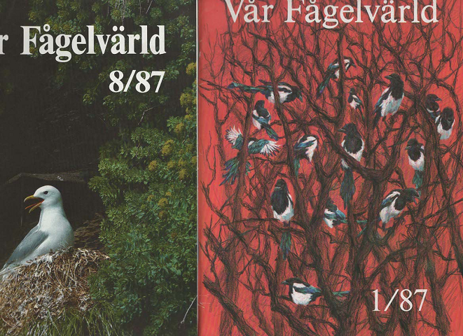 Var Fagelvarld 1/87~8/88 (8冊セット)