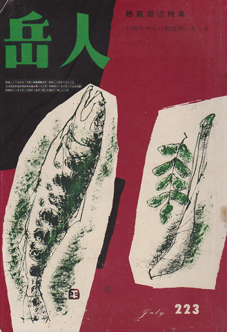 岳人 223 穂高周辺特集
