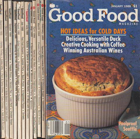 Good Food MAGAZINE 1988 January ~ December 12ヶ月揃い