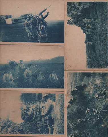 郵便はがき5枚セット(日本兵の写真)