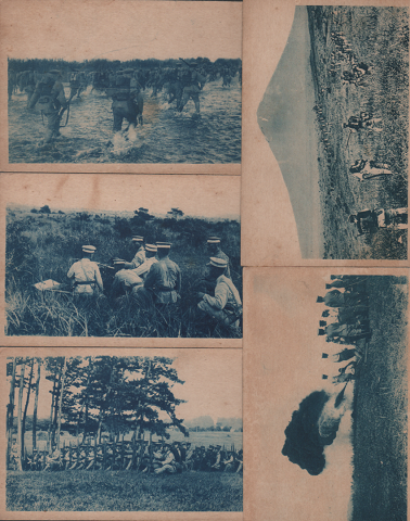 郵便はがき(日本兵の写真)5枚組