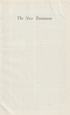 THE NEW TESTAMENT of our lord and savior Jesus Christ