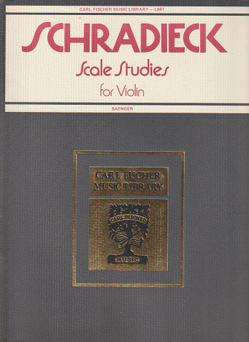 SCHRADIECK Scale Studies for Violin