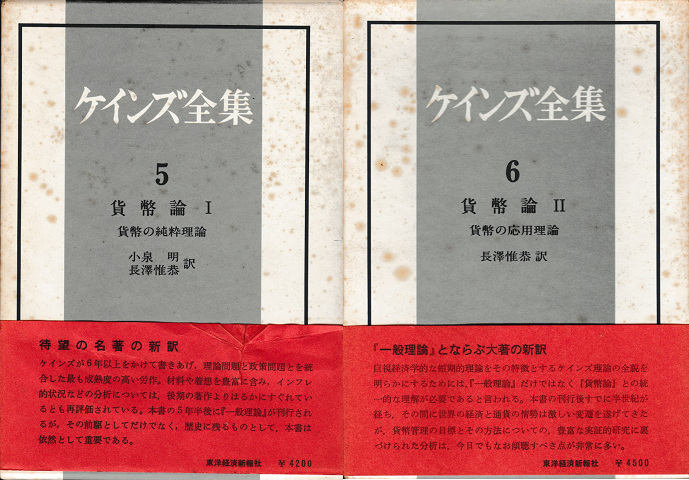 ケインズ全集＜貨幣論Ⅰ・Ⅱ＞第5-6巻