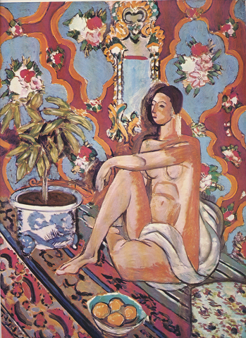 世界の名画 全24巻の付録/名画写真絵:マティス「装飾的人体」