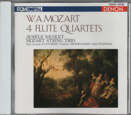 CD「W..A.MOZART 4 FLUTE QUARTET」
