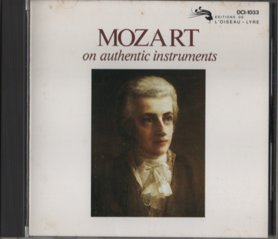 CD 『MOZART on authentic instruments 』