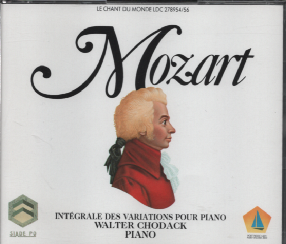 CDMOZART Integrale Des Variations Pour Piano」3枚組