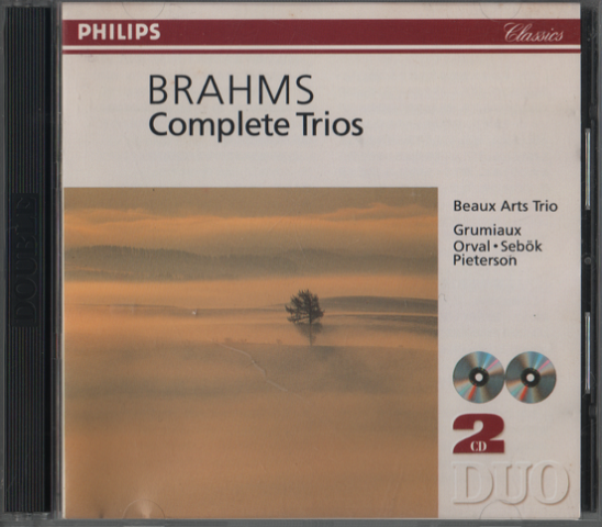 CD BRAHMS Complete Trios ブラームス:三重奏曲全集 (二枚組)