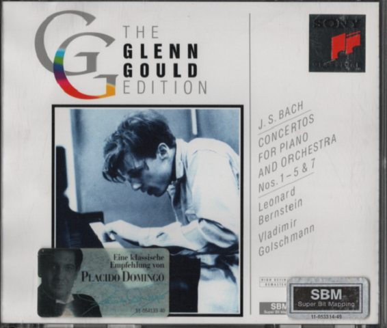 CD「J.S.Bach/GLENN GOULD Concertos For Piano and Orchestra」2枚組