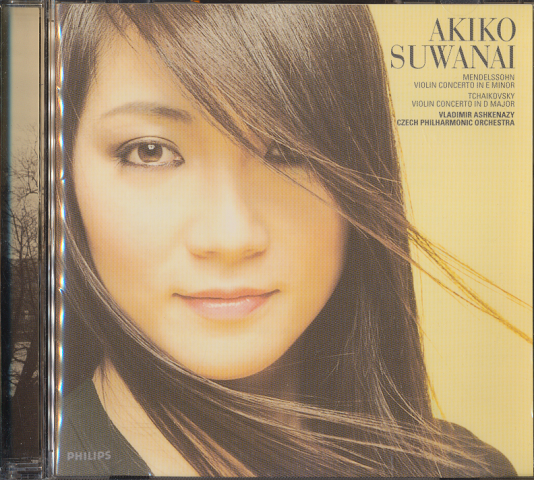 CD「諏訪内晶子 メンデルスゾーン、チャイコフスキー:ヴァイオリン協奏曲」