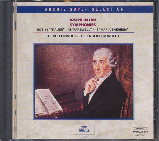 CD「JOSEPH HAYDN NOS.44 45 48 」