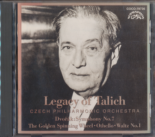 CD「ターリッヒの芸術:ドヴォルザーク交響曲第7番」