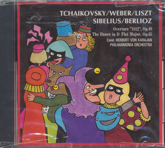 CD「TCHAIKOVSKY/WEBER/LISZT/SIBERIUS/BERLIOZ:Overtune”1812”Op.19」
