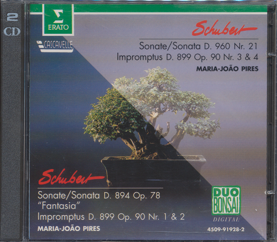 CD「シューベルト/ソナタ D960・即興曲 D899 他