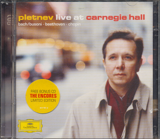CD「pletnev live at carnegie hall」