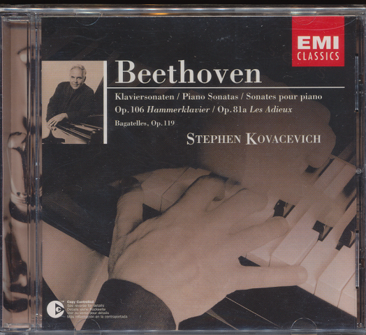CD「Beethoven / STEPHEN KOVAGEVICH (piano) 」