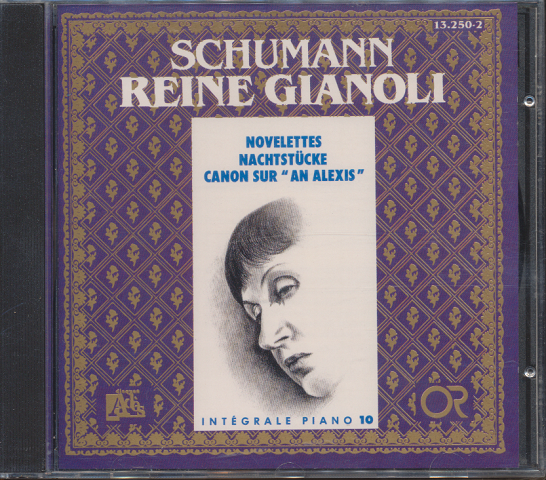 CD「SCHUMANN / REINE GIANOLI (piano) 」
