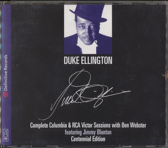 CD「DUKE ELLINGTON/Complete Columbia & RCA Victor Sessions with Ben Webster」4枚組