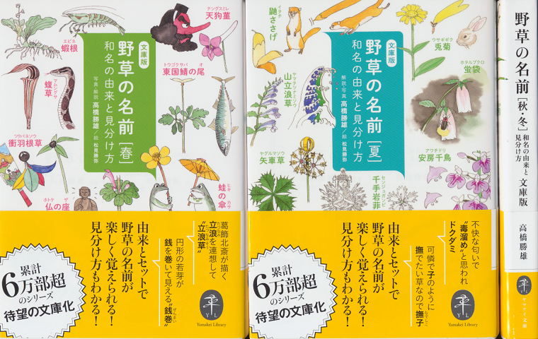 野草の名前 春/夏/秋・冬 (3冊セット)