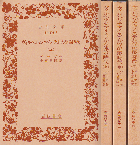 ヴィルヘルム・マイステルの従弟時代 上中下巻3冊セット